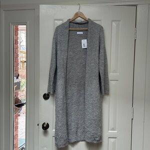 Cozy Gray Knit Cardigan